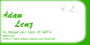 adam lenz business card